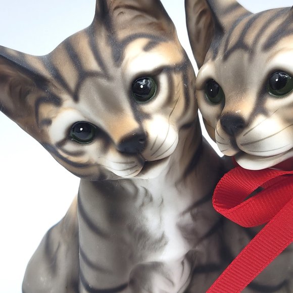 Harvey Knox 3 Tiger Stripe Kitty Cat Kitten Figurine - Picture 3 of 12